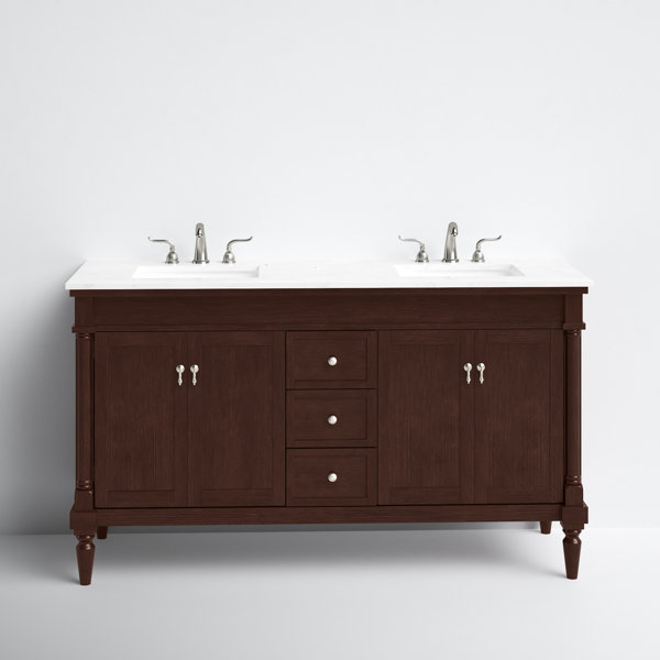 Uriah 60'' Double Bathroom Vanity & Reviews Joss & Main